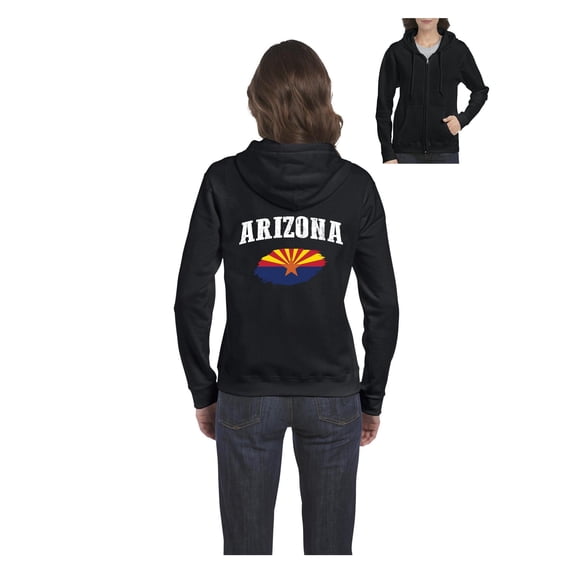 Women's Sweatshirt Full-Zip Pullover - Arizona