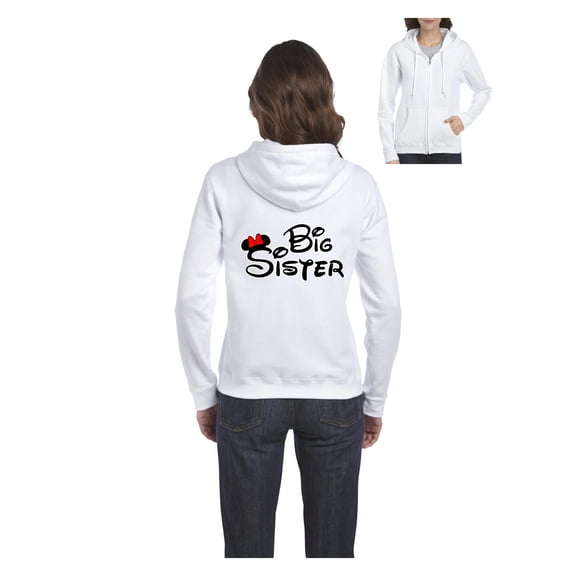 Women's Sweatshirt Full-Zip Pullover - Big Sister