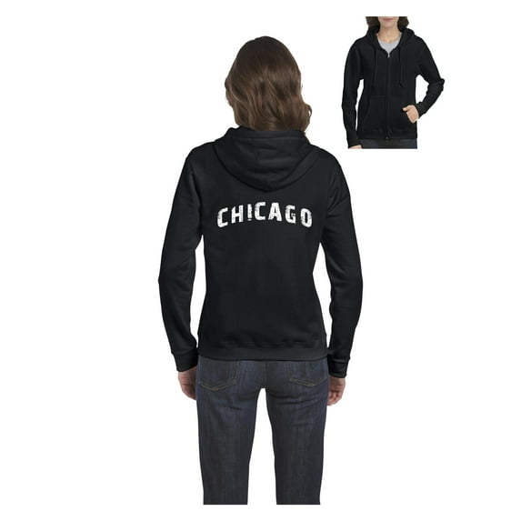Women's Sweatshirt Full-Zip Pullover - Chicago