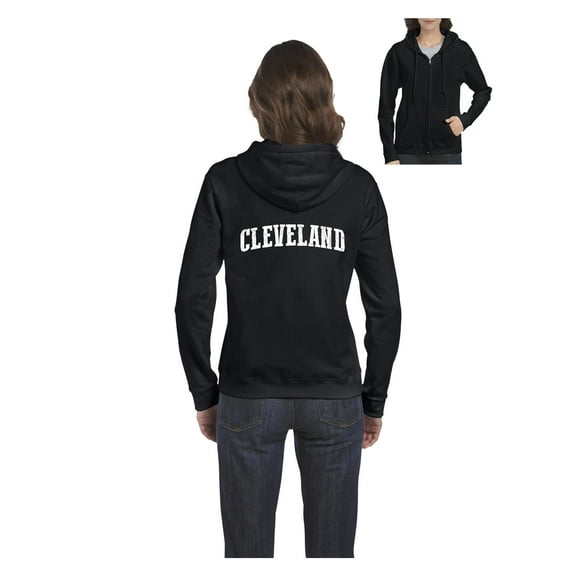 Women's Sweatshirt Full-Zip Pullover - Cleveland
