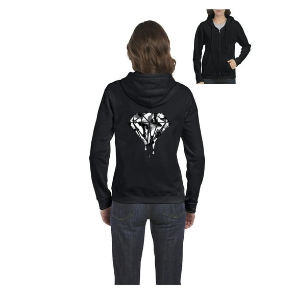 Women's Sweatshirt Full-Zip Pullover - Diamond