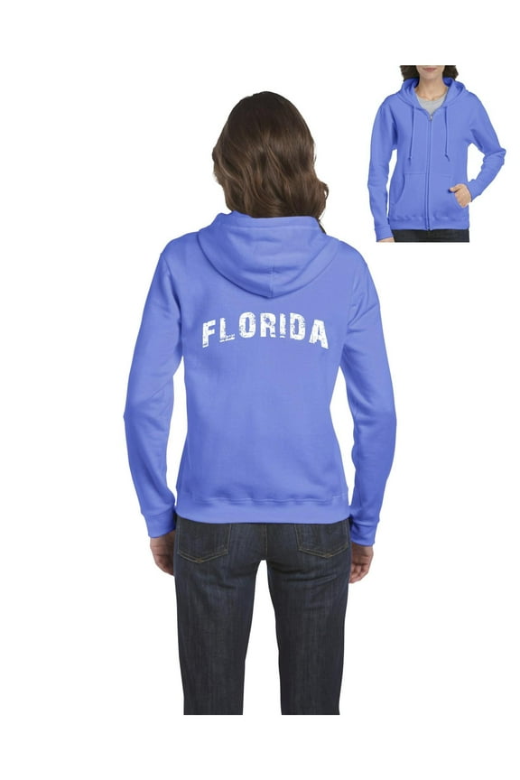Women's Sweatshirt Full-Zip Pullover - Florida
