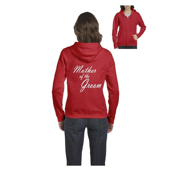 Women's Sweatshirt Full-Zip Pullover - Mother of The Groom