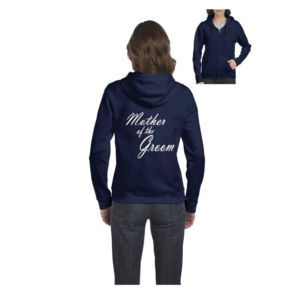 Women's Sweatshirt Full-Zip Pullover - Mother of The Groom
