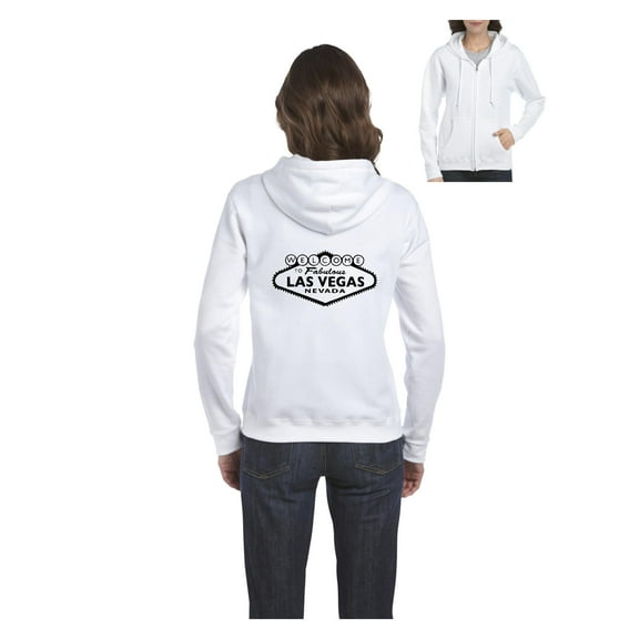 Women's Sweatshirt Full-Zip Pullover - Welcome to Las Vegas Nevada