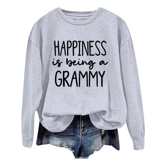 Women's Sweatshirt Ladies Fashion Casual Solid Color Loose Long Sleeved Letter Printed Round Neck Hoodie Comfy Sweatsuits Women Light Steel Sweatshirt Comfort Sweatshirts Women Active Wear Jac Green L