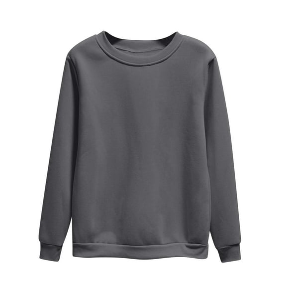Women's Sweatshirt Long Sleeve Casual Pullover Shirts Solid Color Crewneck Sweatshirts Loose Comfy Sweater Cute Fall Tops for Women 2025