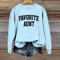 thumbnail image 1 of Women's Sweatshirt Long Sleeve Sweatshirt for Women Pullovers for Women Blue Sweatshirt Women Fall Sweatshirts for Women 2025 Street Style Clothes, 1 of 3