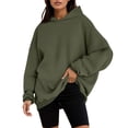 thumbnail image 1 of Women's Sweatshirt Pullover Graphic Print Casual Sports Solid Active Streetwear Hoodie Sweatshirts, 1 of 5