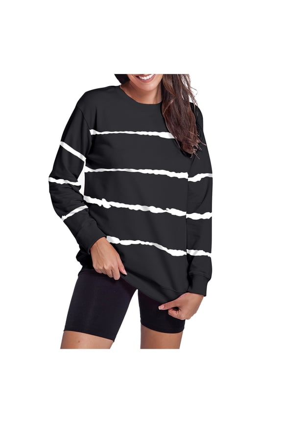 Women's Sweatshirt Womens Long Sleeve Sweatshirt Womens Pullovers Black Sweatshirts Winter Outfits for Women 2025 Trendy Clothes