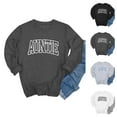 thumbnail image 1 of Women's Sweatshirts 2025 Auntie Sweatshirt Long Sleeve Crewneck Oversized Pullover Tops Sweatshirt for Women, 1 of 3