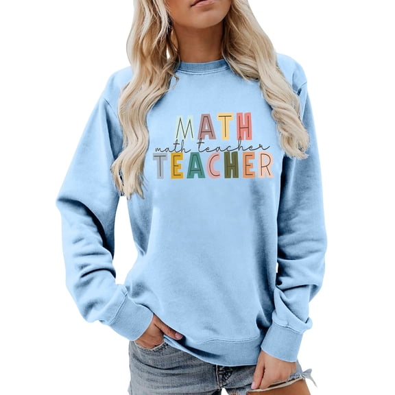 Women's Sweatshirts 2025 Back To School Sweatshirt Sped Teacher Sweatshirts Casual Pullover Tops Sweatshirt for Women