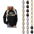 thumbnail image 1 of Women's Sweatshirts 2025 Back To School Sweatshirt Sped Teacher Sweatshirts Casual Pullover Tops Sweatshirt for Women, 1 of 6