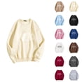 thumbnail image 1 of Women's Sweatshirts 2025 Boston Sweatshirt Long Sleeve Crewneck Trendy Casual Pullover Tops Sweatshirt for Women, 1 of 5