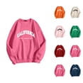 thumbnail image 1 of Women's Sweatshirts 2025 California Sweatshirt Trendy Casual Crewneck Graphic Pullover Tops Sweatshirt for Women, 1 of 7