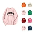 thumbnail image 1 of Women's Sweatshirts 2025 California Sweatshirt Trendy Casual Crewneck Graphic Pullover Tops Sweatshirt for Women, 1 of 7