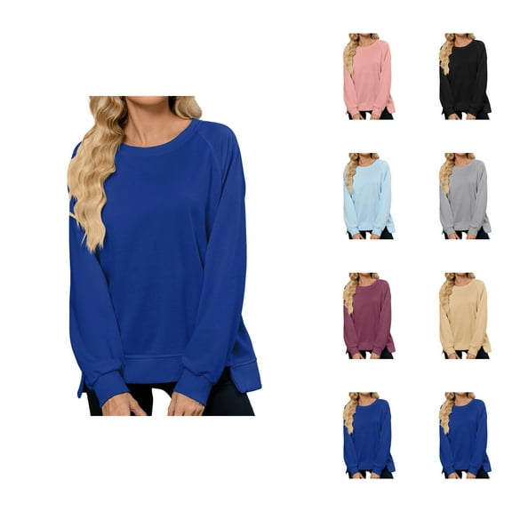 Women's Sweatshirts 2025 Fall Winter Long Sleeve Crewneck Loose Casual Sweatshirts Pullover Tops Sweatshirt for Women