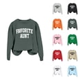 thumbnail image 1 of Women's Sweatshirts 2025 Favorite Aunt Sweatshirt Long Sleeve Crewneck Casual Pullover Tops Sweatshirt for Women, 1 of 5