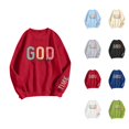thumbnail image 1 of Women's Sweatshirts 2025 God Is Good Christian Sweatshirt Long Sleeve Crewneck Casual Pullover Sweatshirt for Women, 1 of 6