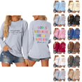 thumbnail image 1 of Women's Sweatshirts 2025 God Is Within Her She Will Not Fall Christian Sweatshirts Pullover Tops Sweatshirt for Women, 1 of 5