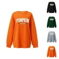 thumbnail image 1 of Women's Sweatshirts 2025 Halloween Pumpkin Season Festive Graphic Sweatshirt Casual Pullover Tops Sweatshirt for Women, 1 of 4