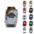 thumbnail image 1 of Women's Sweatshirts 2025 I Have Separation Anxiety From My Dogs Sweatshirt Funny Pullover Tops Sweatshirt for Women, 1 of 5