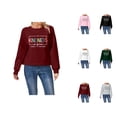 thumbnail image 1 of Women's Sweatshirts 2025 Kindness Sweatshirt Long Sleeve Crewneck Casual Pullover Tops Sweatshirt for Women, 1 of 6