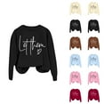 thumbnail image 1 of Women's Sweatshirts 2025 Let Them Sweatshirt Mental Health Sweatshirts Oversized Pullover Tops Sweatshirt for Women, 1 of 4