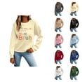 thumbnail image 1 of Fall Sweatshirts for Women Mama Mommy Mom Bruh Sweatshirt Long Sleeve Crewneck Funny Graphic Sweatshirt Pullover Tops, 1 of 5