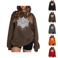 thumbnail image 1 of Women's Sweatshirts 2025 Retro Printed Graphic Sweatshirt Long Sleeve Crewneck Pullover Tops Sweatshirt for Women, 1 of 5