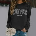 thumbnail image 1 of Women's Sweatshirts Crew Neck Letter Printed Pullover Long Sleeve Winter Fall Tunic Fashion Y2K Tops, 1 of 4