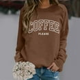 thumbnail image 1 of Women's Sweatshirts Crew Neck Letter Printed Pullover Long Sleeve Winter Fall Tunic Fashion Y2K Tops, 1 of 4