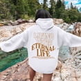 thumbnail image 1 of Women's Sweatshirts Hoodies Jesus Loves You Print Hooded Sweatshirts Letter Print Hoodies Oversized Pullover Hoodie Sweatshirt Winter Tops for Women Street Style, 1 of 5