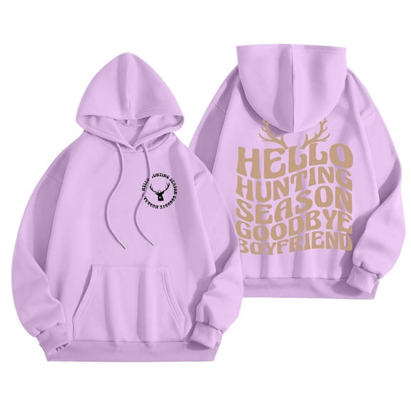 Women's Sweatshirts Hoodies Long Sleeve Pullovers for Women Oversized Sweatshirt for Women Purple Sweatshirt Womens Fall Clothing Cute Womens Clothes