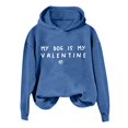 thumbnail image 1 of Women's Sweatshirts Hoodies Long Sleeve Womens Pullover Oversized Hoodies for Women Navy Sweatshirt Women Women Fall Clothes College Wear, 1 of 3