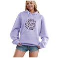 thumbnail image 1 of Women's Sweatshirts Hoodies Long Sleeve Womens Pullover Sweatshirt Graphic Hoodie Purple Hoodie Women Women Fall Jacket Streetwear Clothes, 1 of 4