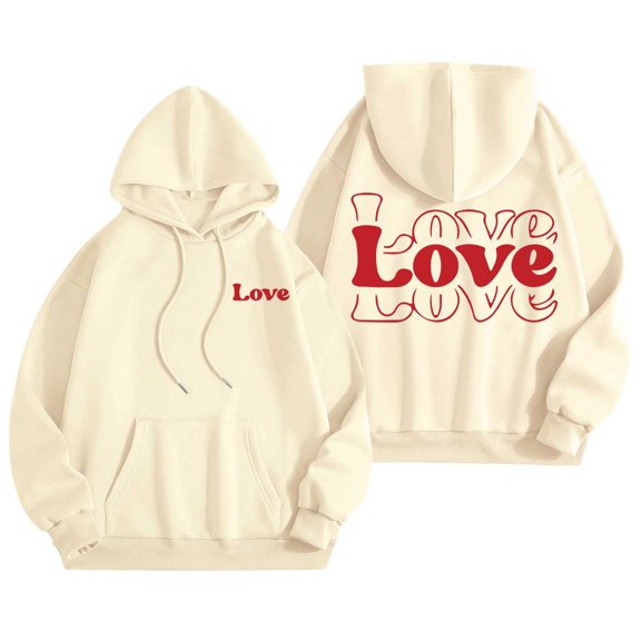 Women's Sweatshirts Hoodies Long Sleeve Womens Pullover Sweatshirts Soft Hoodie Beige Hoodie Y2k Trendy Fall Outfits for Women Young Women's Wear