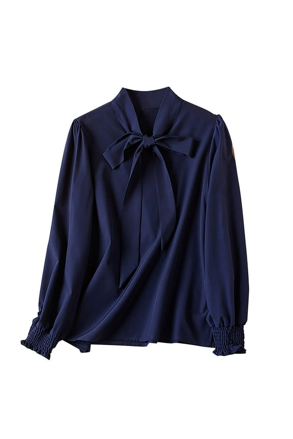 Women's Sweatshirts No Hood MIUOWANP Women's Solid Color Sequined Quarter Sleeved Cardigan Thin Top L Navy