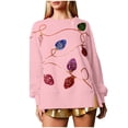 thumbnail image 1 of Women's Sweatshirts Women's Long Sleeve Blouse Casual Sweatershirt Sequin Hoodies Lightweight Sweatshirts for Women Cute Sweatshirts Crew Neck Sweatshirts Women, 1 of 8