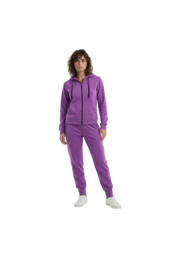 Women’s Sweatsuit Soft Stretch Warm & Comfy fleece 2-piece Sweatsuit