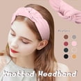 thumbnail image 1 of Women's Sweet Solid Tie Headband Knot Design Hair Hoop Accessory Hairpin, 1 of 8
