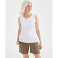 thumbnail image 1 of Women's Sweetheart-Neck Sleeveless Top Bright White 3X, 1 of 1