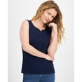 thumbnail image 1 of Women's Sweetheart-Neck Sleeveless Top Industrial Blue 2X, 1 of 1