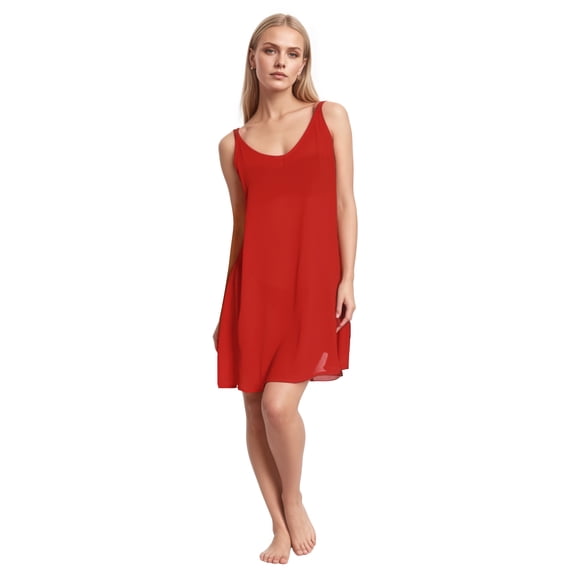 Flyingstar Cover-ups Spaghetti Straps Solid Print, Dress & Swimwear Cover-Ups, Women's