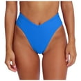 thumbnail image 1 of Women's Swim Pants High Cut V Cut Bikini Bottoms Stylish High Waisted Bathing Suit for Beach and Pool, 1 of 3