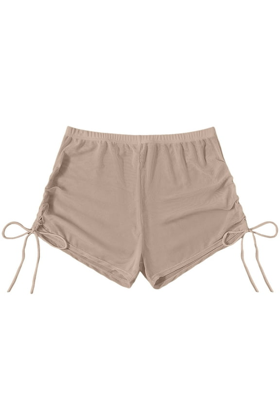 Women's Swim Shorts Vintage Bikini Bottom Briefs Beachwear Side Tie Thong Bathing Swim Shorts for Women