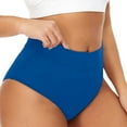 thumbnail image 1 of Women's Swimming Trunks - 4-Layer Leak Proof Sanitary Underwear, High Waist, Nylon/Spandex - Athletic Swim Bottoms, 1 of 3