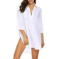 thumbnail image 1 of Women's Swimsuit Beach Cover Up Shirt Bikini Beachwear Bathing Suit Beach Dress, 1 of 7