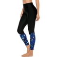 thumbnail image 1 of Women's Swimsuit Bottom High Waist Print Sport Legging Swim Pant, 1 of 6