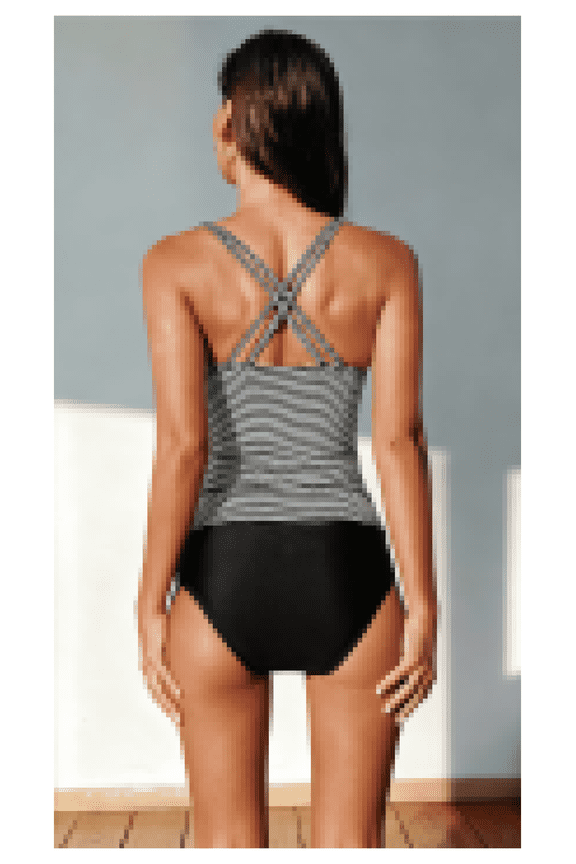 Women's Swimsuit Two Piece Striped Bikini V Neck Bathing Suit Sexy High Waist Swimwear Ins Style Hot Spring Beach Vacation Bikini Sets